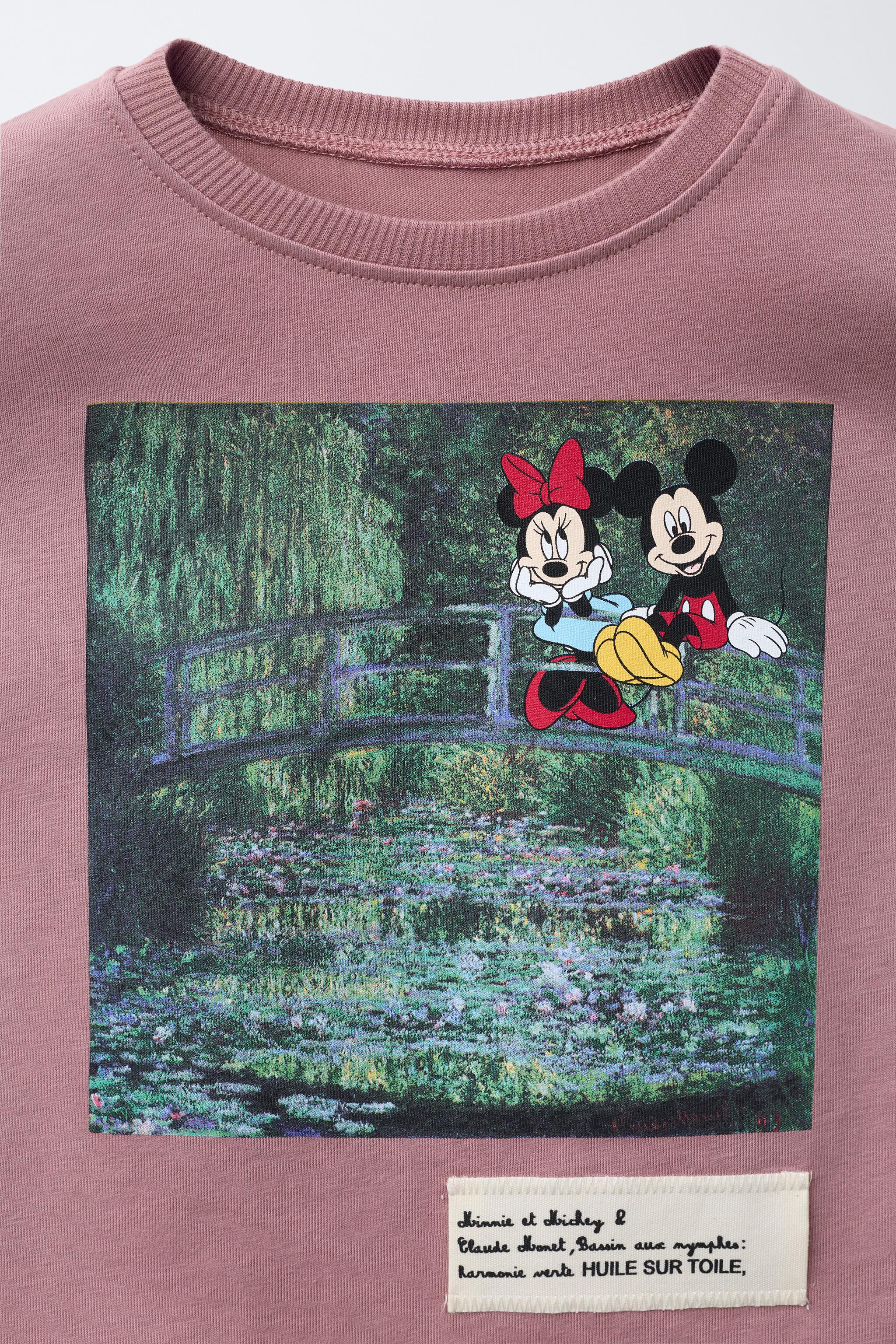 MONET PAINTING MICKEY AND MINNIE MOUSE © DISNEY T-SHIRT